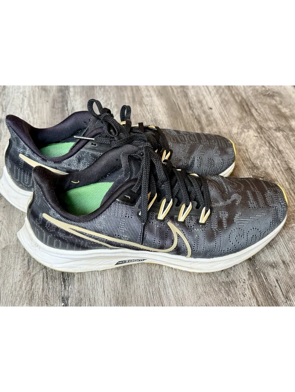 Nike Zoom Air Zoom Pegasus 36 Premium Black/Yellow Running Shoes Women’s